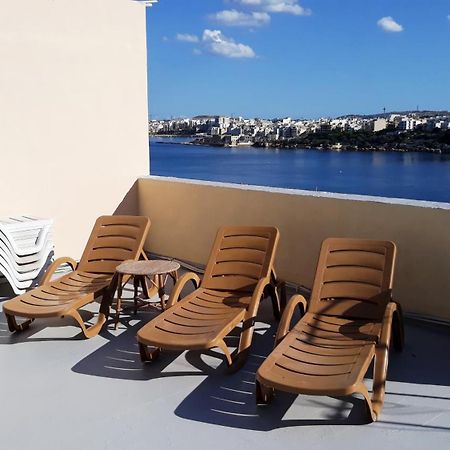 Bayview 2 Bedroom Seaview Apartment With Large Terrace With Panoramic Views - By Getawaysmalta St. Paul's Bay Bagian luar foto