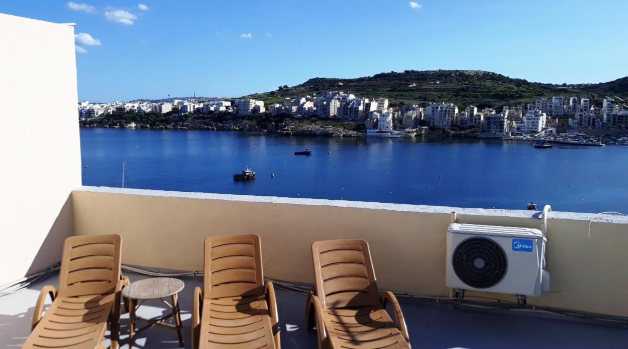 Bayview 2 Bedroom Seaview Apartment With Large Terrace With Panoramic Views - By Getawaysmalta St. Paul's Bay Bagian luar foto