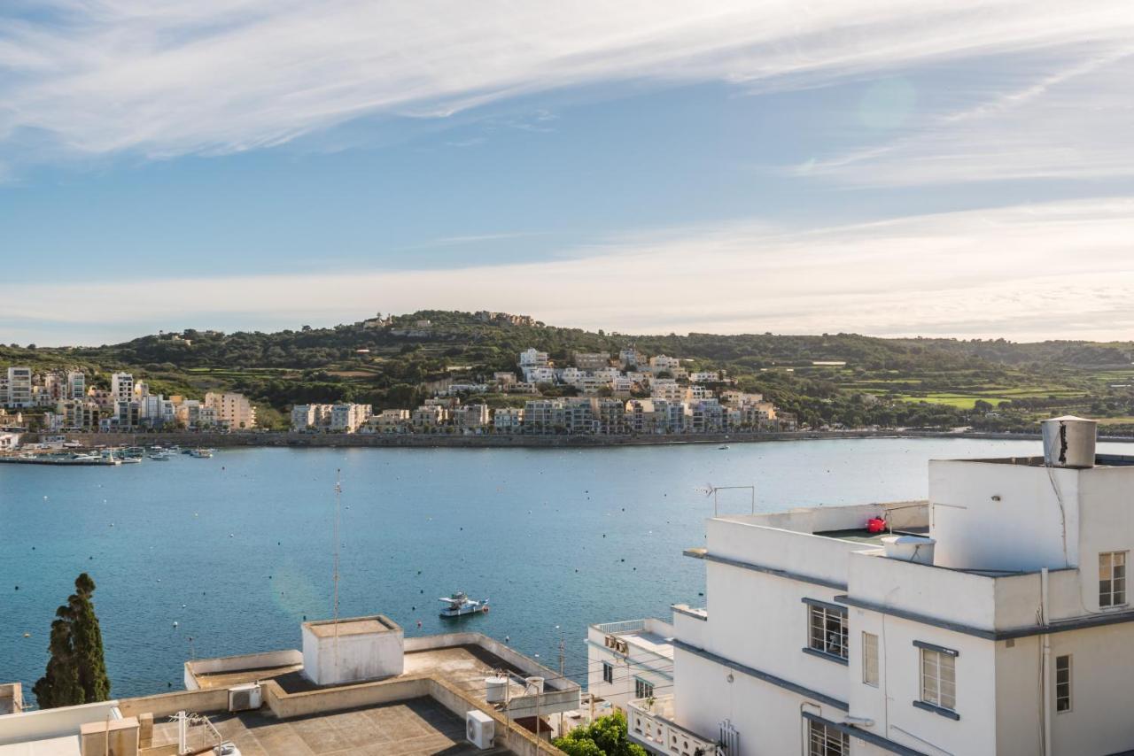 Bayview 2 Bedroom Seaview Apartment With Large Terrace With Panoramic Views - By Getawaysmalta St. Paul's Bay Bagian luar foto
