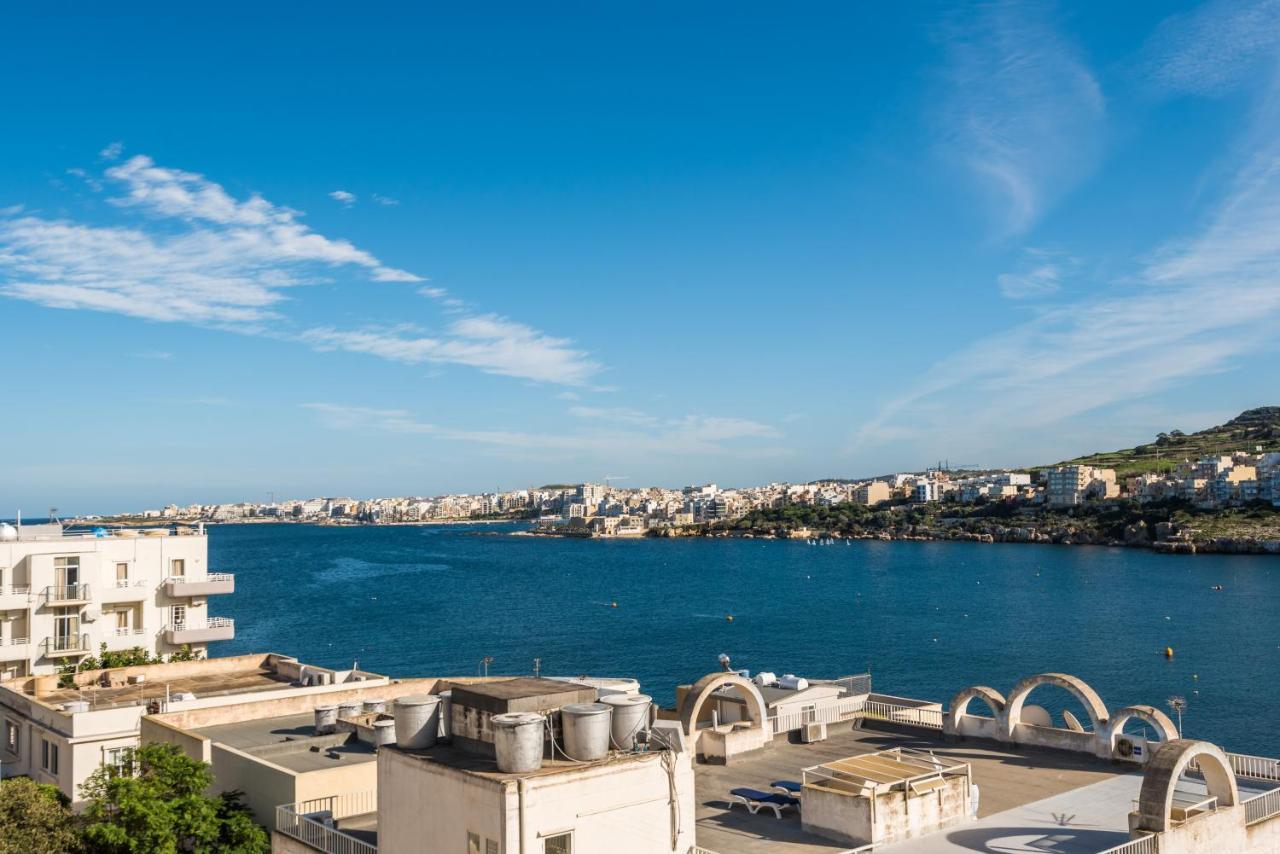 Bayview 2 Bedroom Seaview Apartment With Large Terrace With Panoramic Views - By Getawaysmalta St. Paul's Bay Bagian luar foto