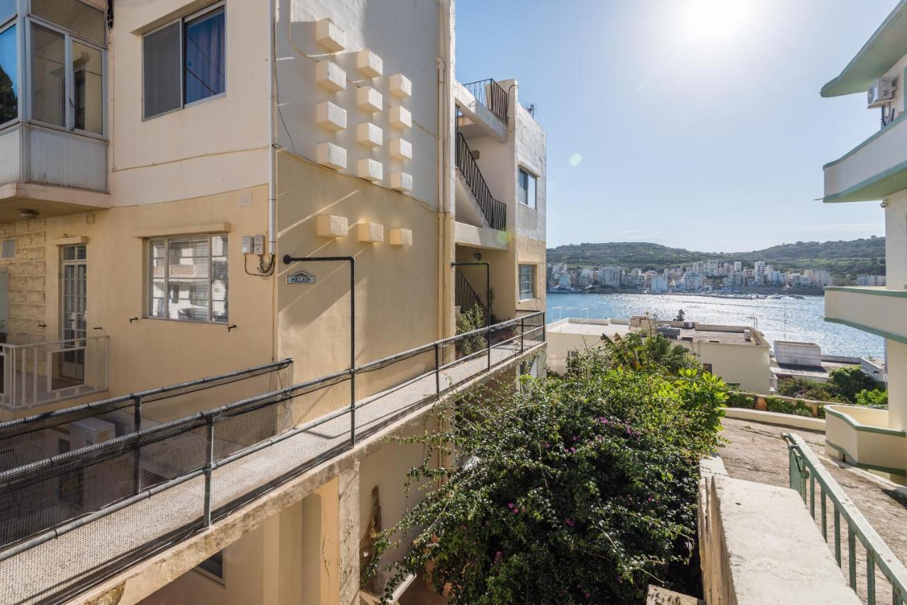 Bayview 2 Bedroom Seaview Apartment With Large Terrace With Panoramic Views - By Getawaysmalta St. Paul's Bay Bagian luar foto