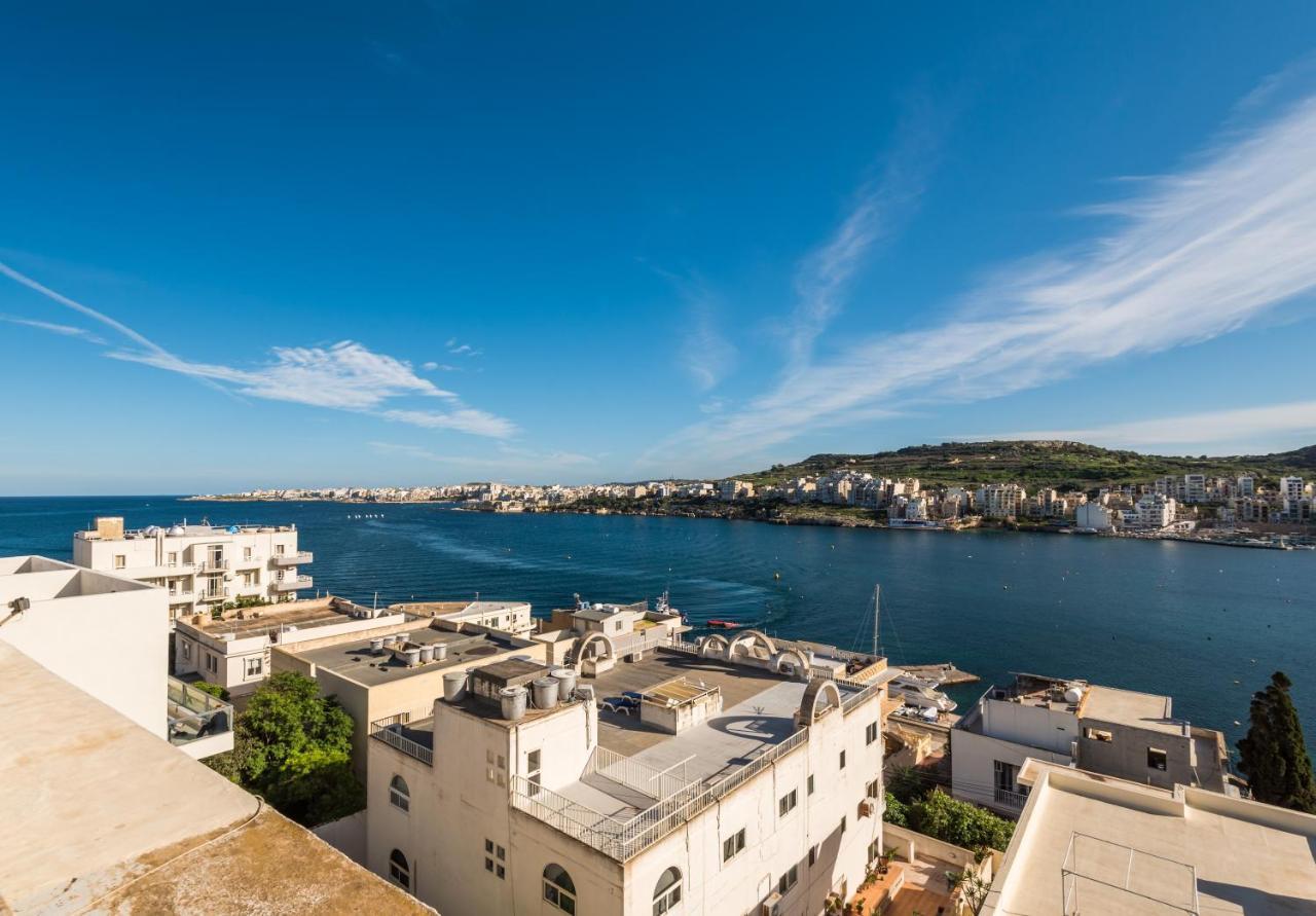 Bayview 2 Bedroom Seaview Apartment With Large Terrace With Panoramic Views - By Getawaysmalta St. Paul's Bay Bagian luar foto